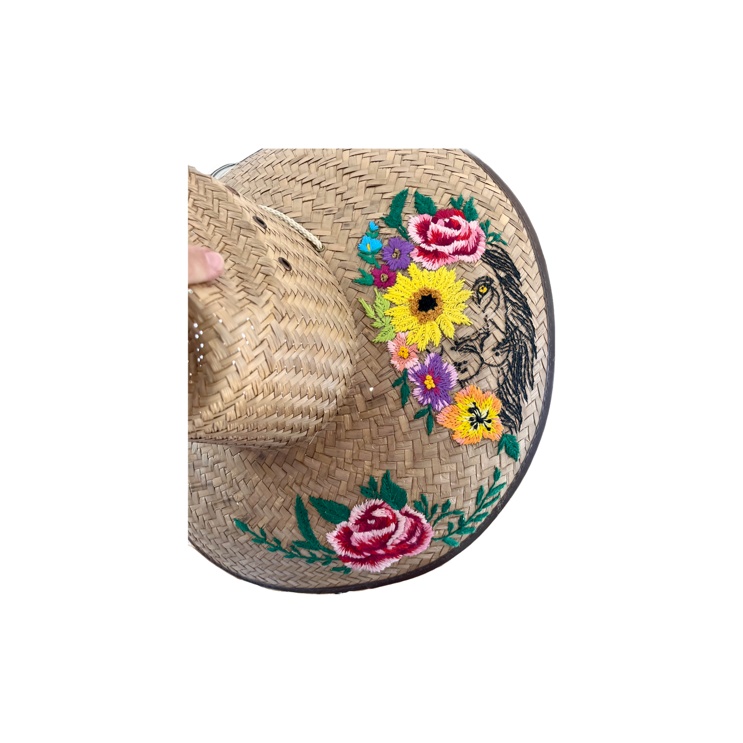Hand Embroidered Sun Hat | Borda Dora