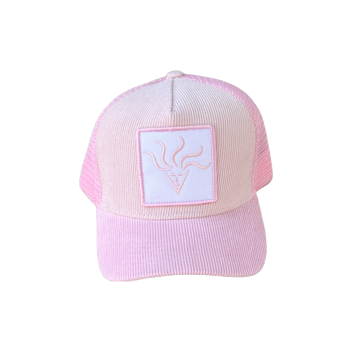 Pink Corduroy Trucker Hat | True Face