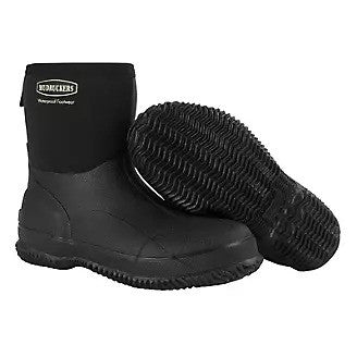 Black waterproof boots