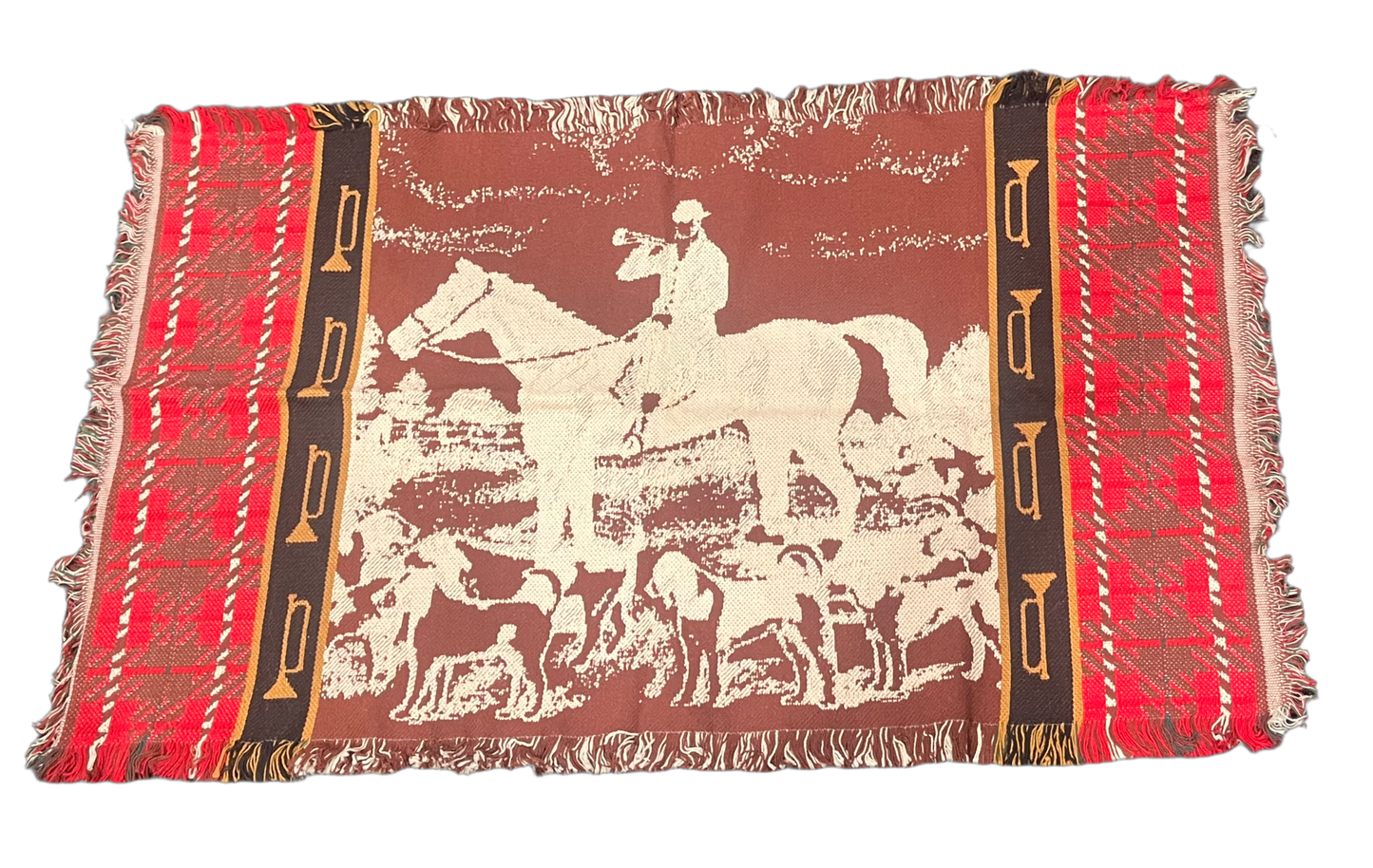 Foxhunting Tapestry Throw