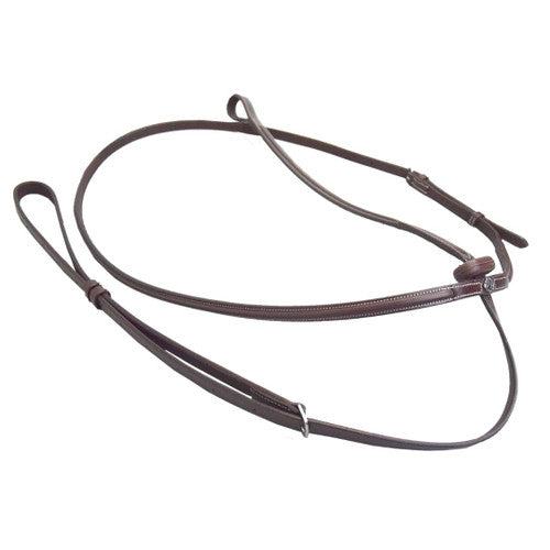 Brown leather standing martingale