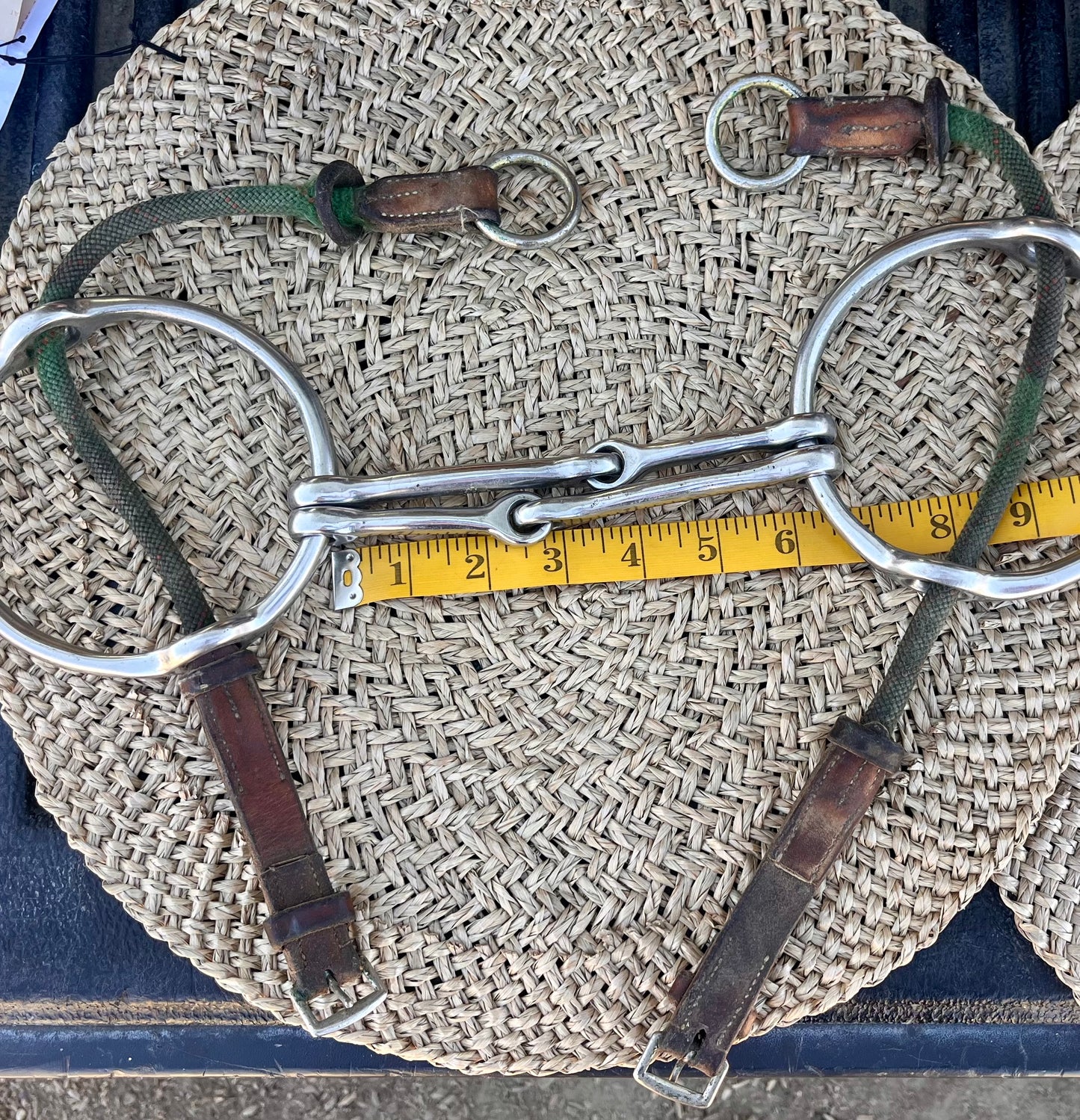 Used Big Ring Barry Gag bit with measuring tape