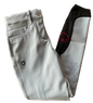 Beige girls breeches with CT logo knee grips