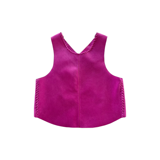 Fuchsia suede top