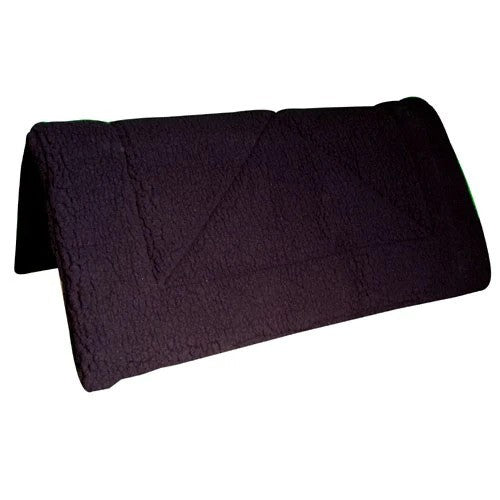 Black western fleece saddle pad