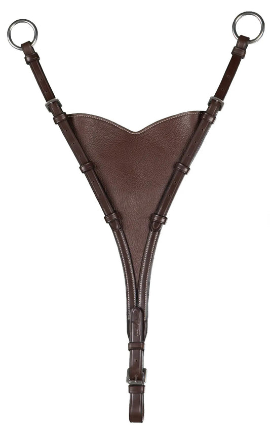 Brown leather running martingale attachment 