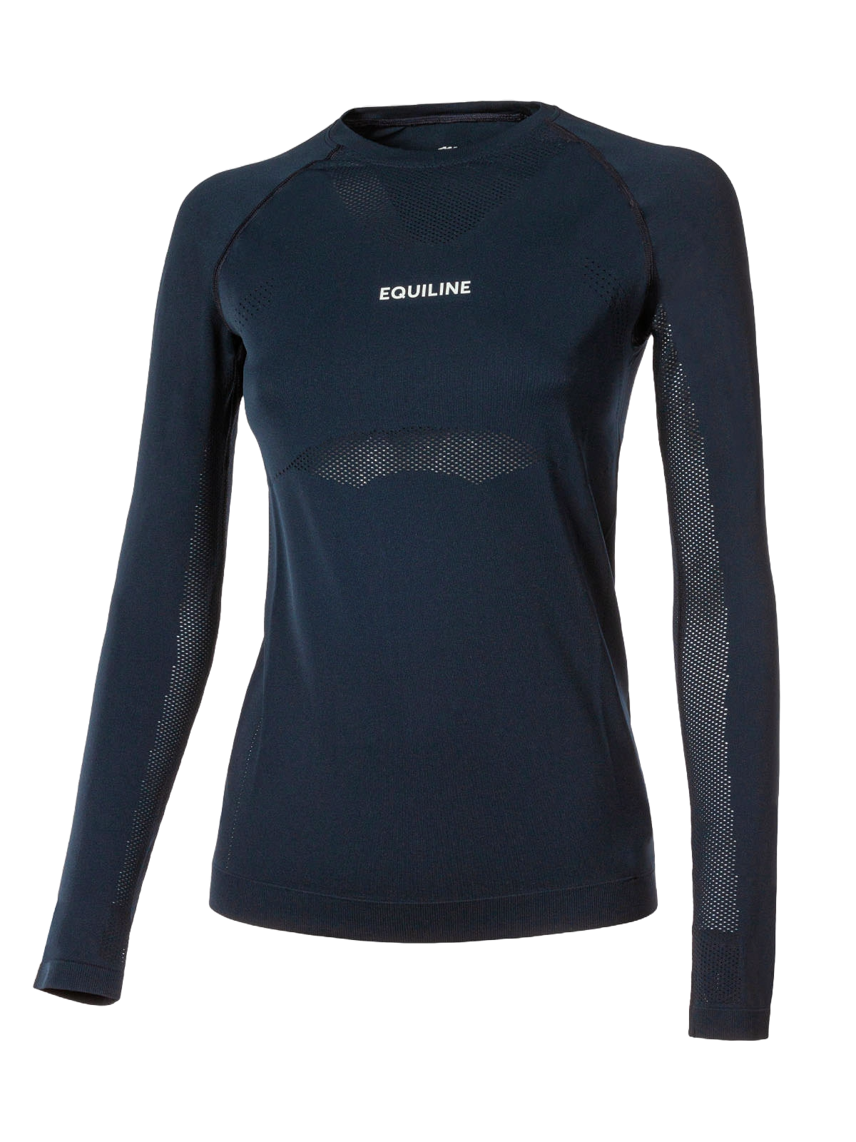 Long-sleeve training top with mesh vents