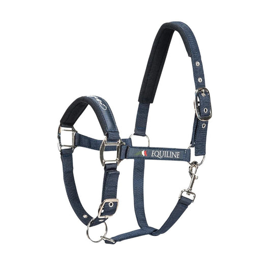 Navy padded nylon halter