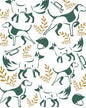 Hunter green hound pattern