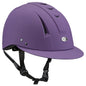 Matte purple riding helmet