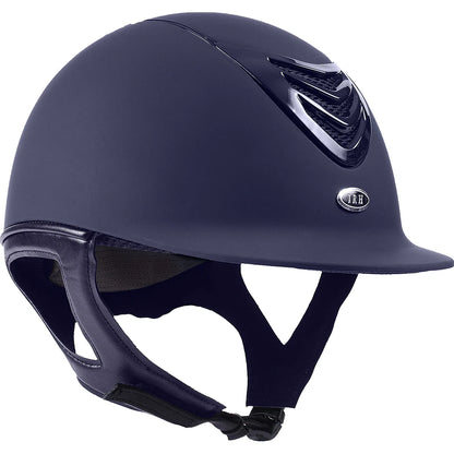 Matte navy with gloss vents riding helmet