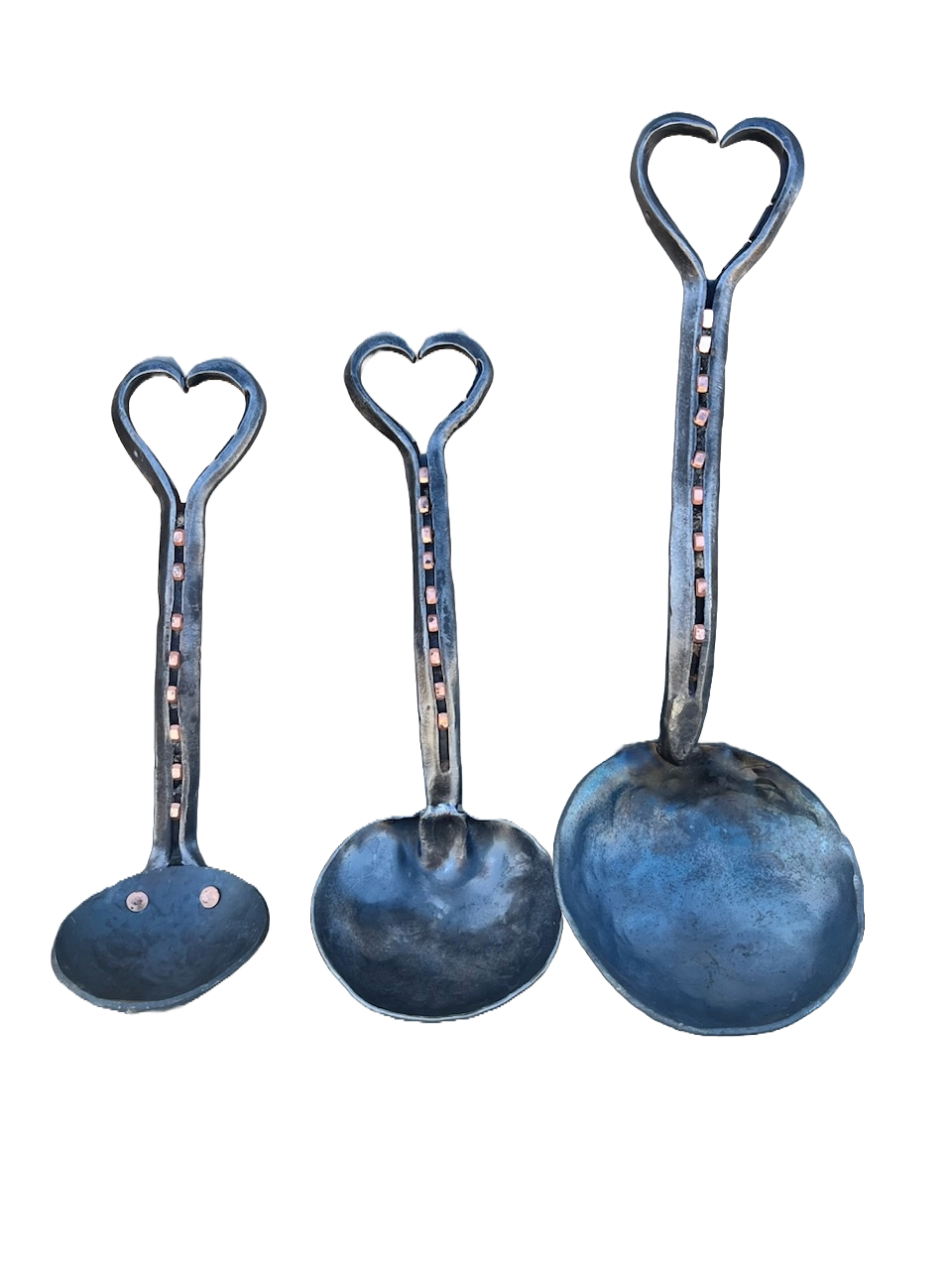 Three ladles, various sizes