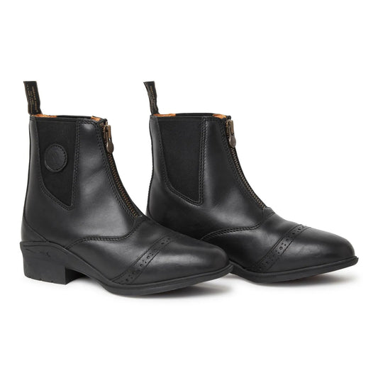 Pair of black leather riding boots