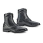 Black leather zippered paddock boot