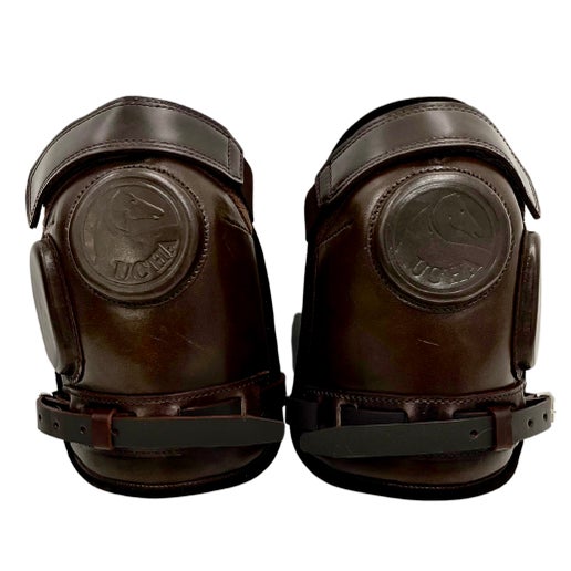 Front view of pair of knee guards