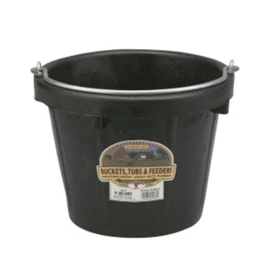 Black bucket with handle 2gal