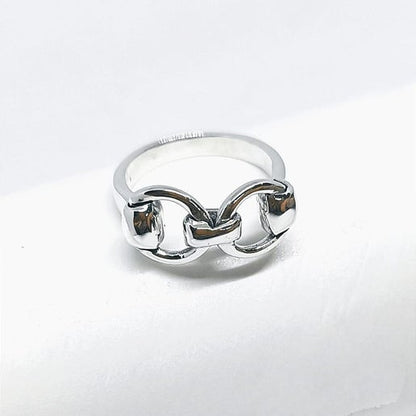 Close-up of sterling ring