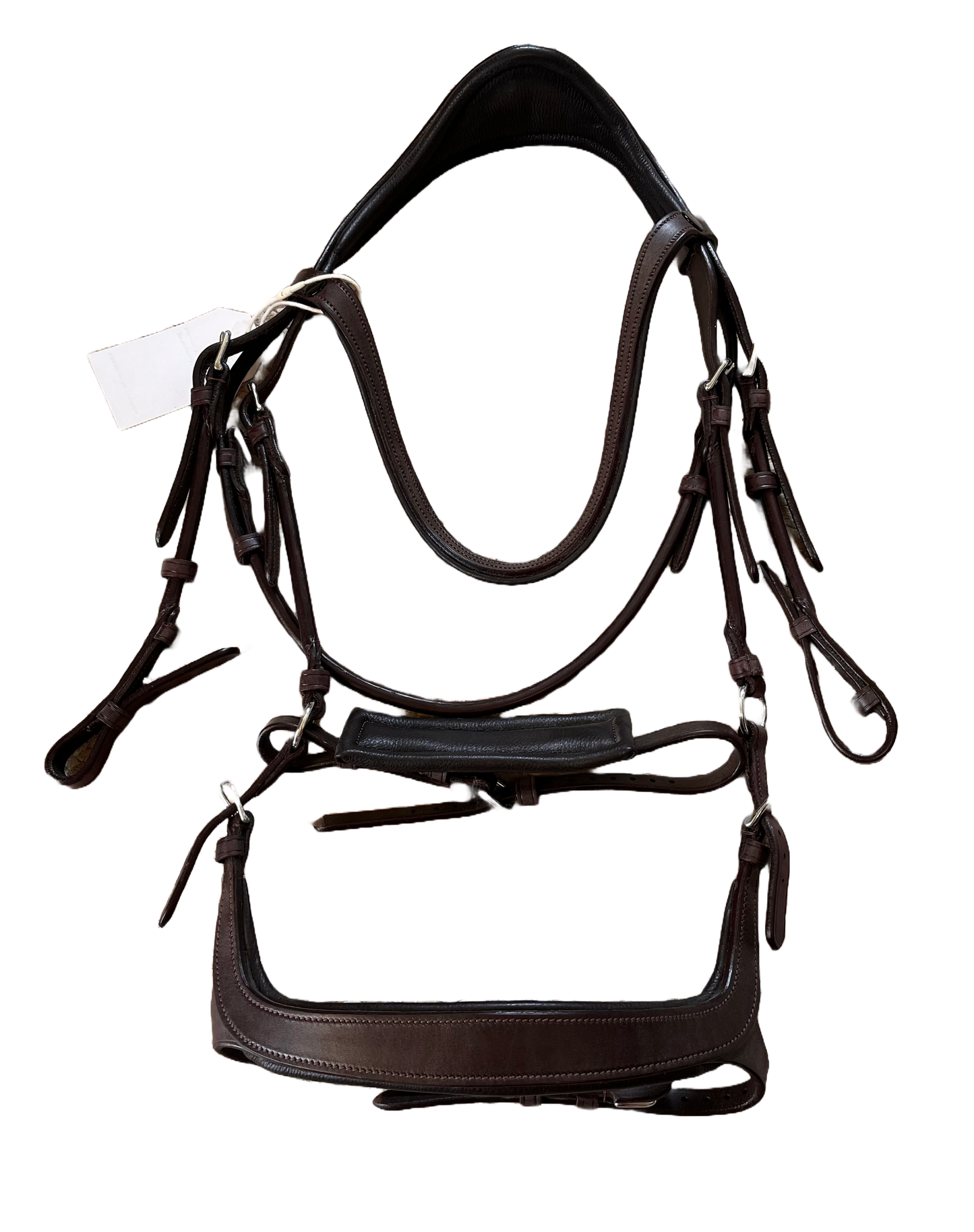 Bristol Anatomical bridle in chocolate leather