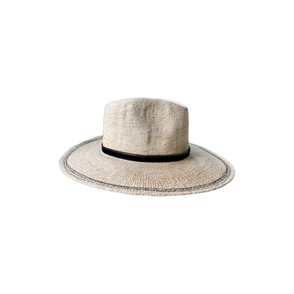 Woven hat side view