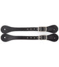 Adjustable leather spur straps